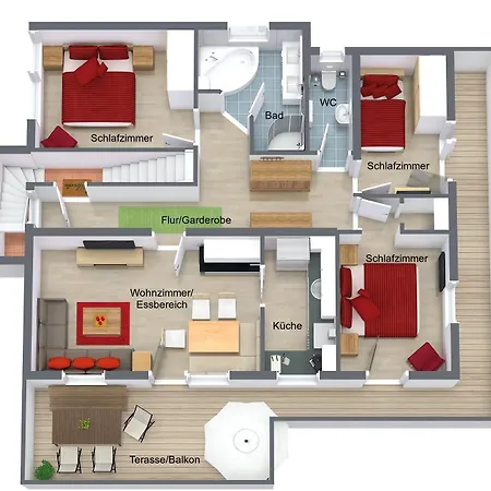 公寓 Haus Alpenheim 3 图克斯